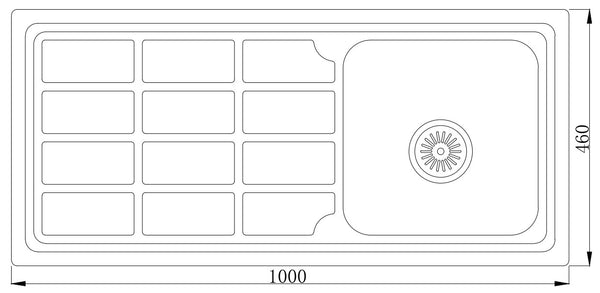 MT10046 Escurridor de tablero Seriales Fregadero de prensa
