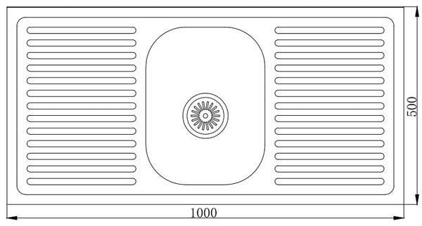 MT10050S Escurridor Piletas prensadas