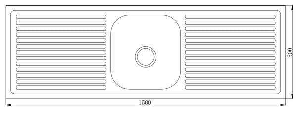 MT15050A Escurridor Seriado Fregadero Prensado