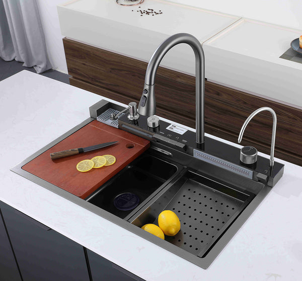 MT3158 Waterfall Kitchen Sink Stainless Steel Kitchen Sink