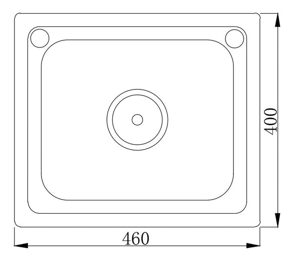 Fregadero de un seno de presión simple MT4640