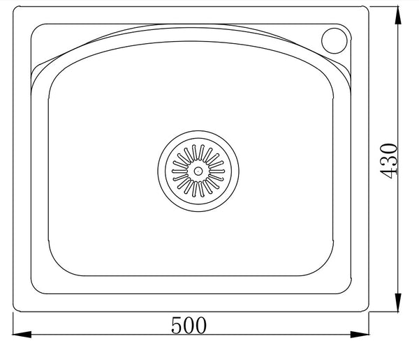 MT5043 Fregadero simple de embutir