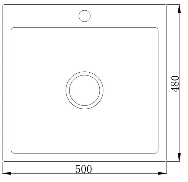 MT5048 Fregadero de cuarzo Grantie