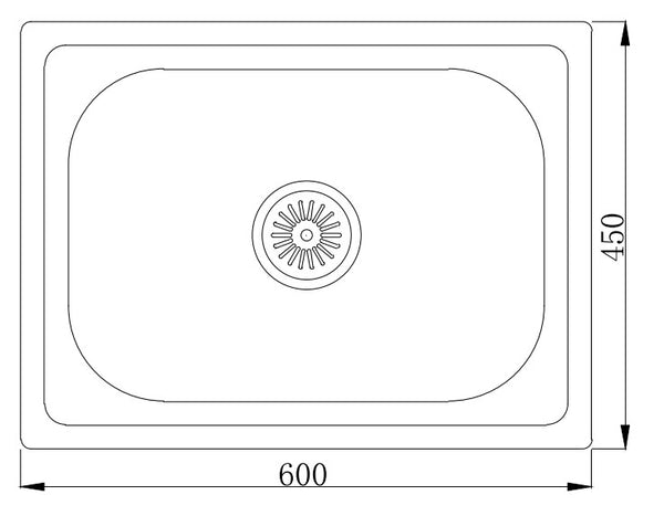 Fregadero simple de embutir MT6045