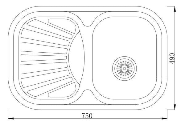 MT7549 Escurridor para fregadero prensado