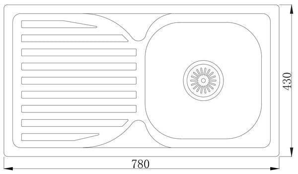MT7843A Escurridor de tablero Fregadero prensado