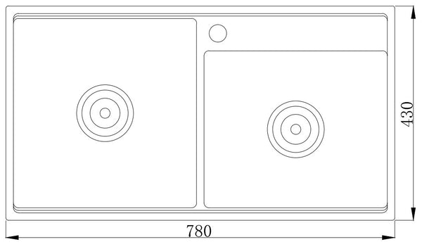 Fregadero de cuarzo Grantie MT7843G