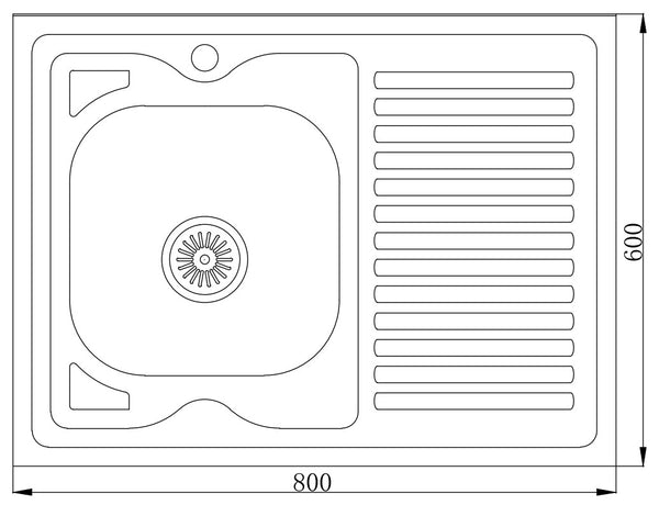 MT8060 Escurridor serial Fregadero prensado
