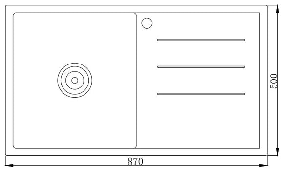Fregadero de cuarzo Grantie MT8750