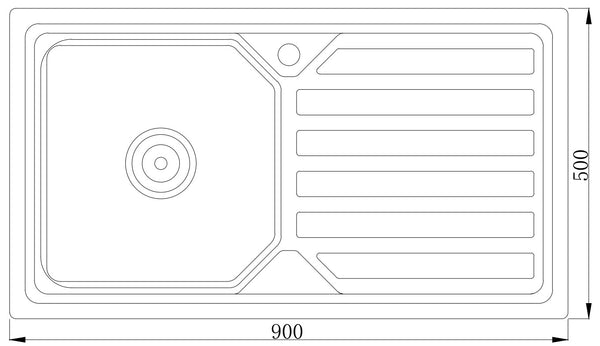 Seriales de escurridor MT9050B Fregadero prensado