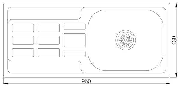 MT9643A Escurridor de tablas Serials Fregadero prensado