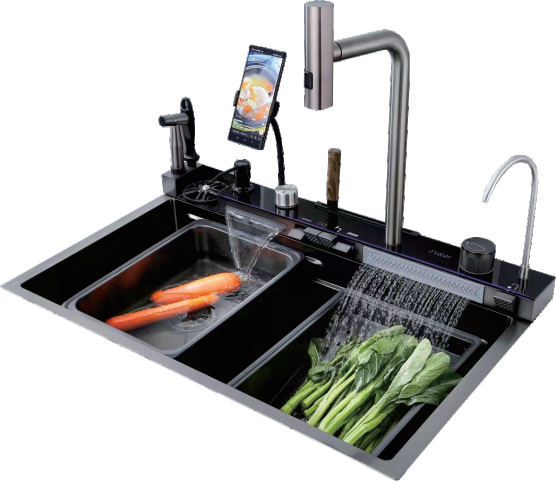 MT31581 Waterfall Kitchen Sink Stainless Steel Kitchen Sin