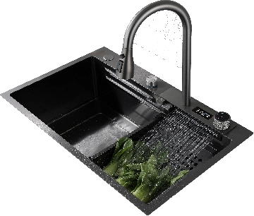 MT7546HFB3 Waterfall Kitchen Sink Stainless Steel Kitchen Sink