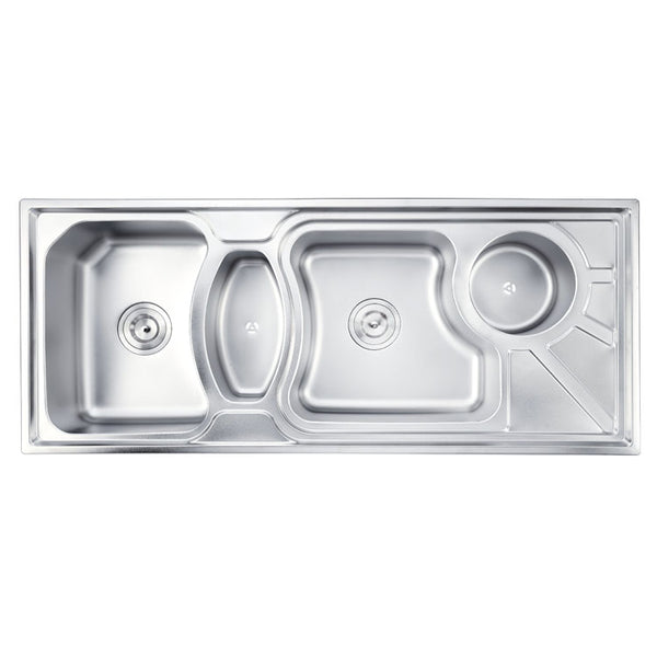 Fregadero prensado de doble seno MT11448A