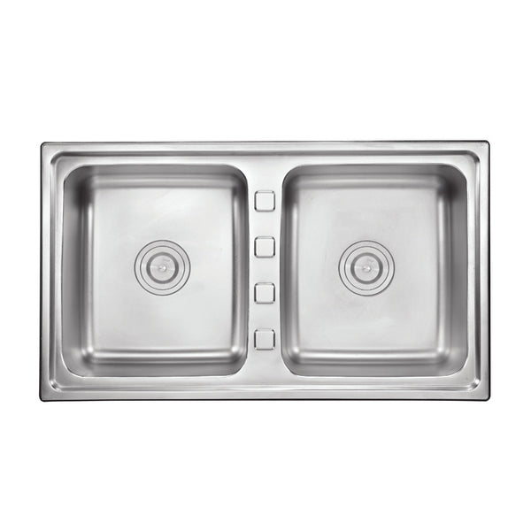 Fregadero de encastre doble de cuenco triangular MT8850